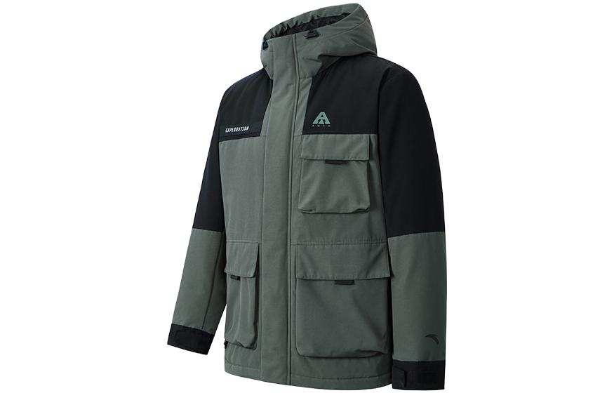 ANTA Anta Variety Training Collection Down Jacket Men's Aquatic Green/Basic Black