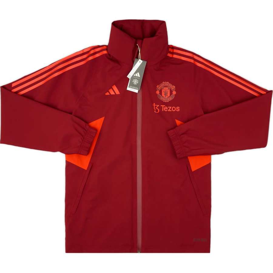 Adidas Adidas 2023 24 Manchester United Adidas Rain Jacket Jackets & Coats Unisex Red