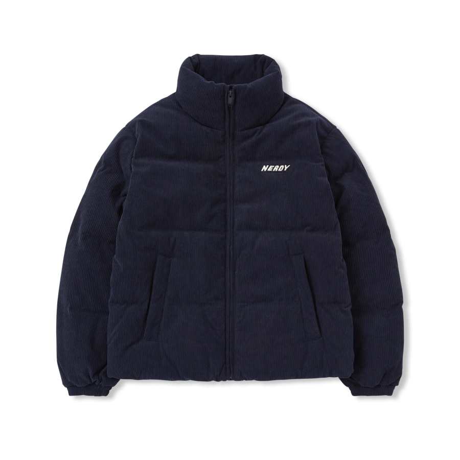 Nerdy Nerdy Down Jackets Unisex Dark Blue Stand Collar Thickened Other