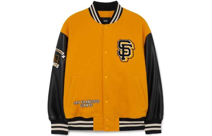 MLB San Francisco Giants Baseball Jerseys Unisex Yellow Baseball Collar Moderate Straight Fit