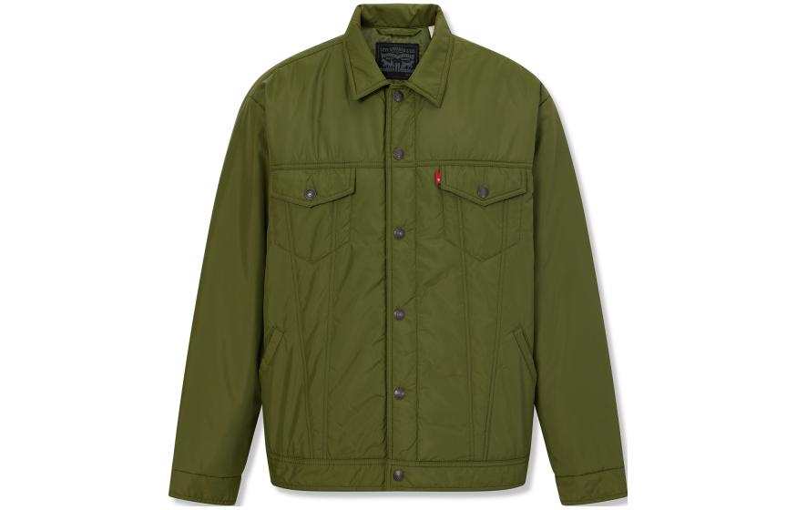 Levis Levis Jackets Men's Army Green Lapel Moderate Other