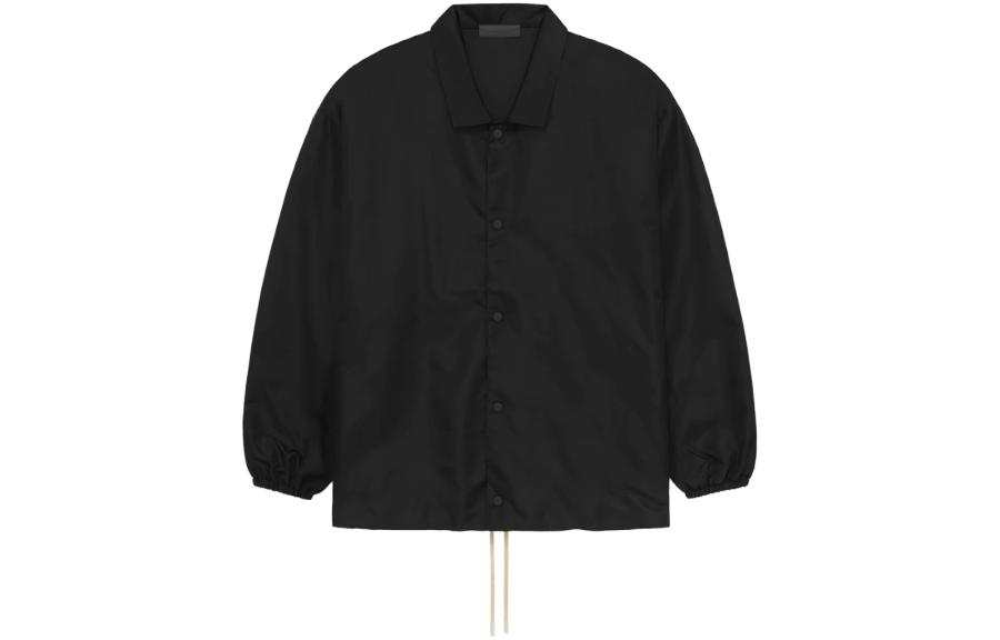Fear of God Essentials FW23 Coaches Jacket JET BLACK
