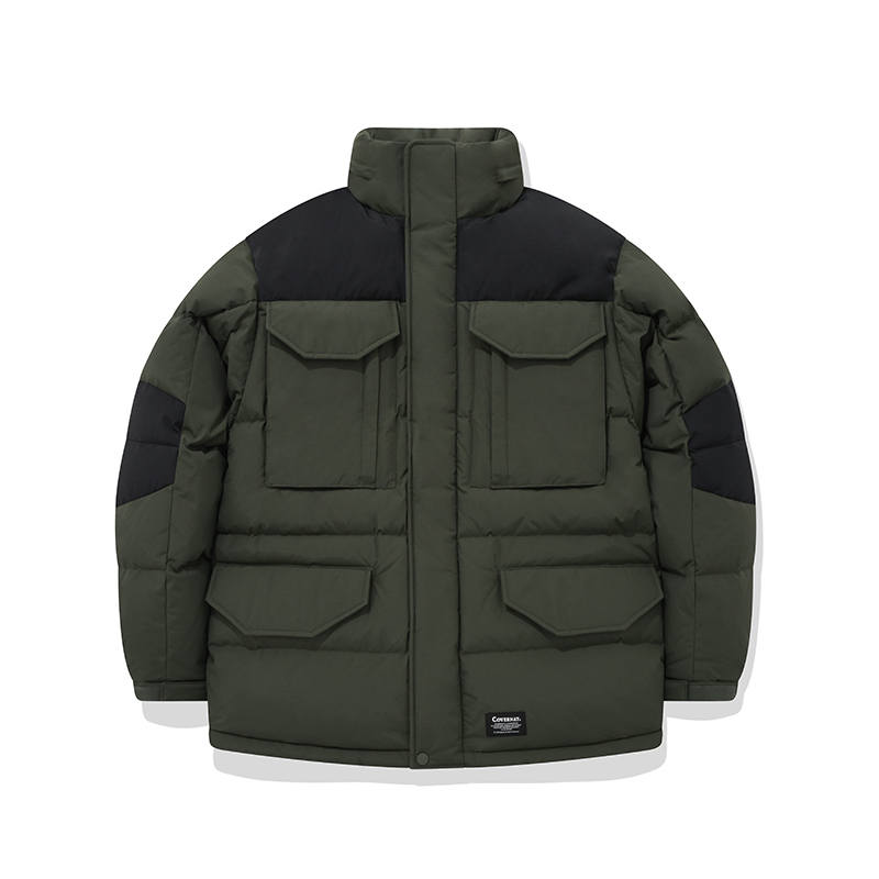 COVERNAT COVERNAT Down Jackets Unisex Olive Stand Collar Thickened Other