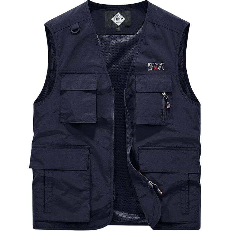JEEP SPIRIT Vests Men's V Neck Moderate Other