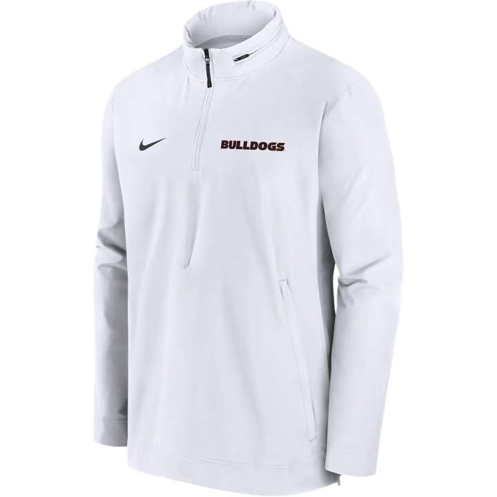 Nike Nike Georgia Bulldogs Sideline Coach Men's Nike College 1/2-Zip Hooded Jacket