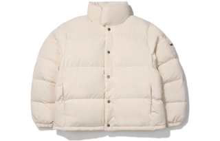 FILA Down Jackets Unisex White Stand Collar Thickened Puffer Jacket