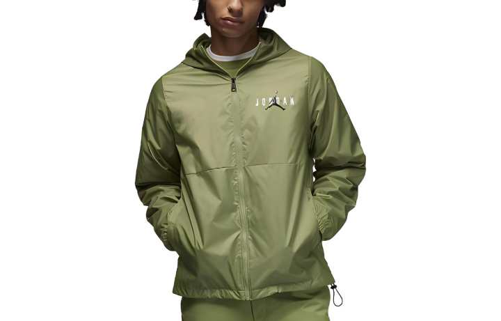Jordan Jordan ESSENTIALS Jackets Men's Olive Green Hooded Moderate Other