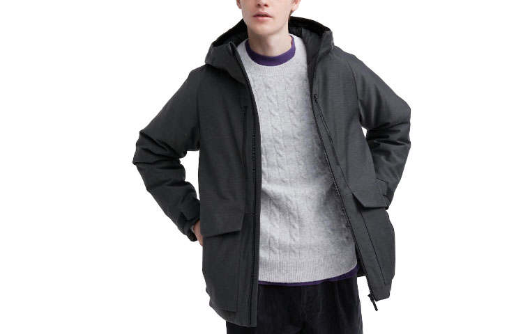 UNIQLO Jacket Unisex Graphite Gray
