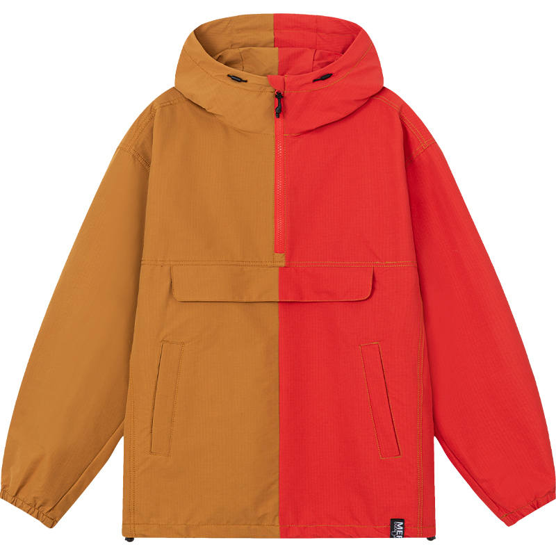 MERRELL Jackets Unisex Khaki Orange Hooded Moderate Other