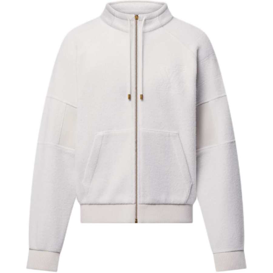 LOUIS VUITTON 1AGJXN Quilted Textured Wool Blouson