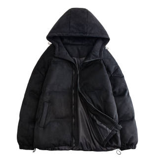 TEN MIRO Puffer Jackets Unisex Hooded Thickened Padded Puffer Jacket