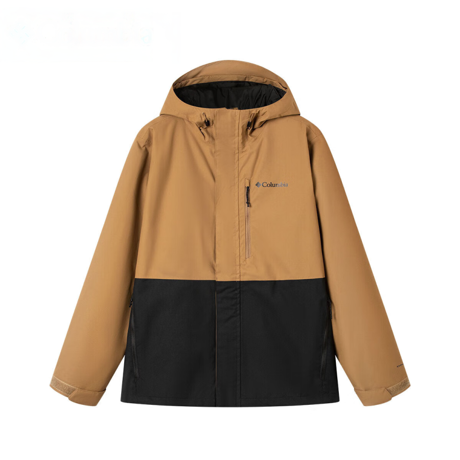 Columbia Hiking Waterproof, Windproof, UV Protection, Abrasion Resistant, Thermal Windbreaker Jacket Men's Khaki