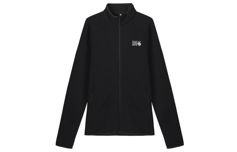 MOUNTAIN HARDWEAR Velvet Jackets Men's Black Stand Collar Moderate