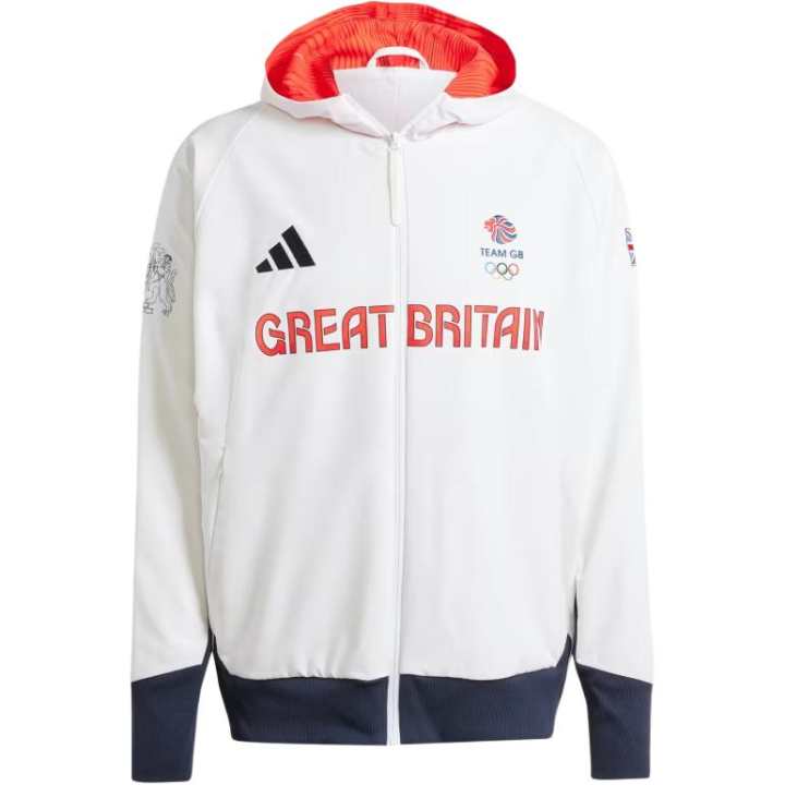 Adidas Adidas UK Training Top Olympics Collection TEAM GB PODIUM JACKET Jackets & Coats Men's White