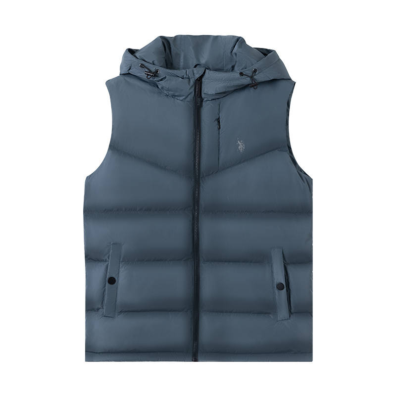 U.S. POLO ASSN. Vests Men's Hooded Non Detachable Moderate Other