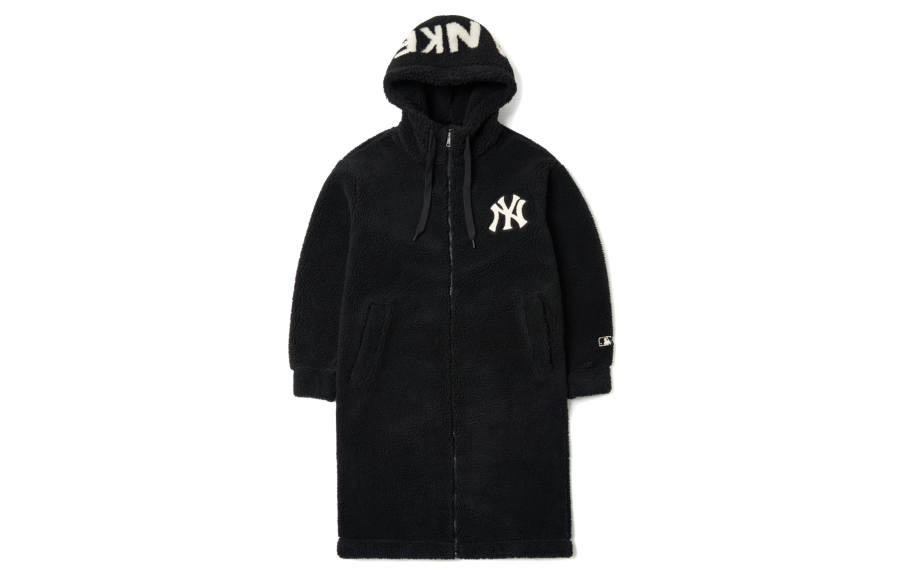 MLB New York Yankees Velvet Jackets Unisex Black Hooded Moderate