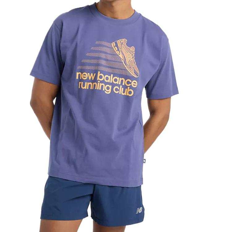 New Balance New Balance Running Club T Shirt Men's Athletics Running Club T Shirt | Blue