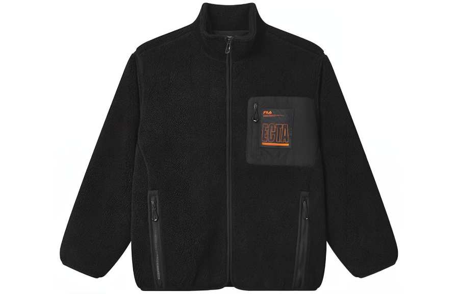 FILA Velvet feel Coat Men's Jet Black
