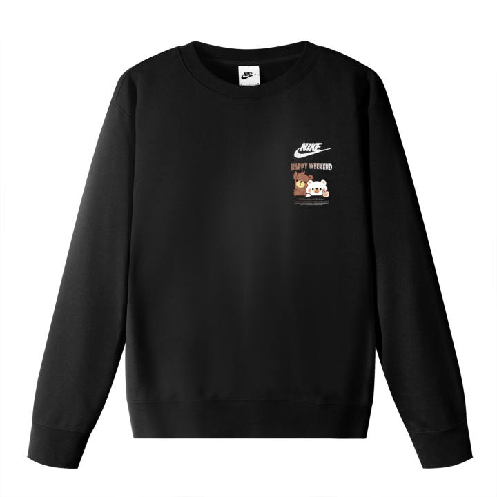 Nike Nike Sweatshirts Unisex Black Crew Neck Moderate Regular