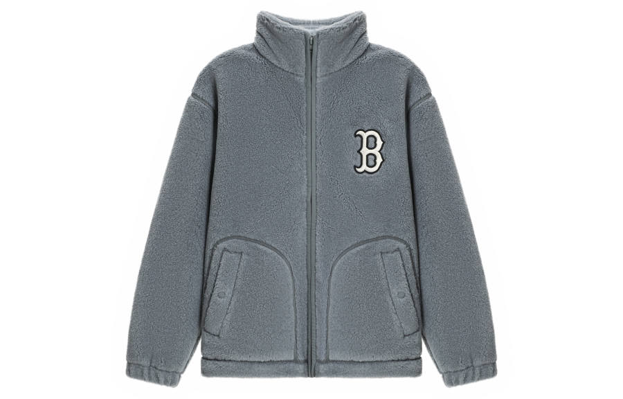 MLB MLB Velvet Jackets Unisex Gray Stand Collar Moderate