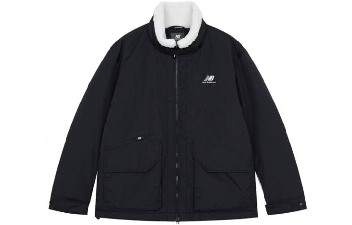 New Balance New Balance Velvet Jackets Unisex Black Stand Collar Moderate