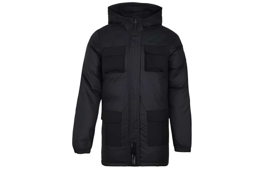Adidas Neo Down Jackets Men's Black Hooded Moderate Other