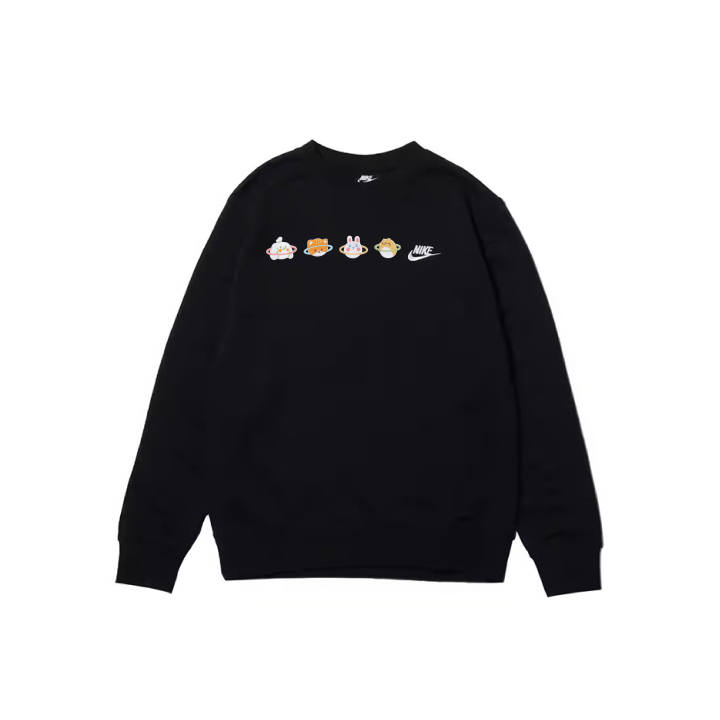 Nike Nike Sweatshirts Men's Black Crew Neck Moderate Regular