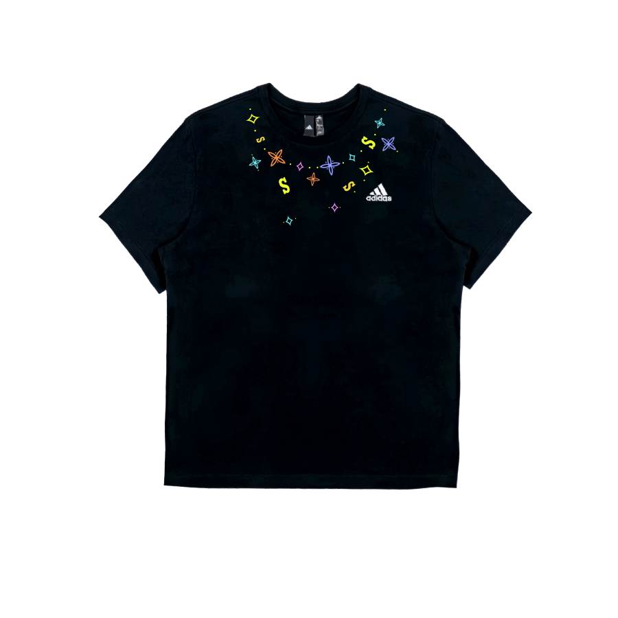 Adidas Adidas T Shirts Unisex Black Crew Neck Moderate Straight Fit