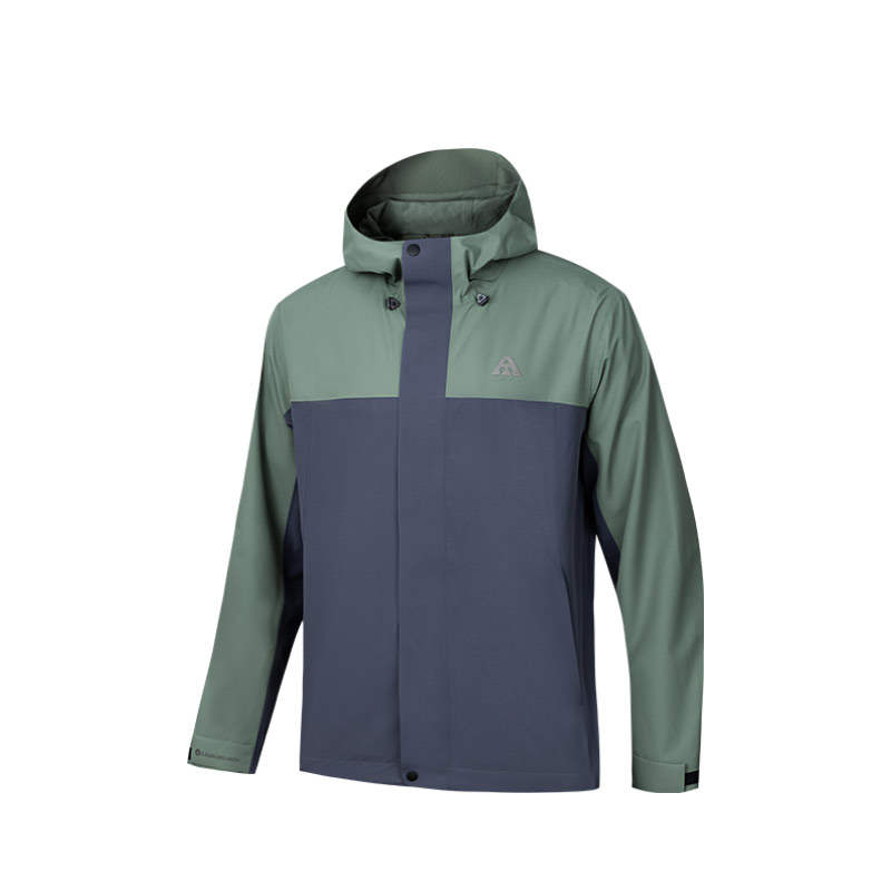Anta Hiking Outdoor Hiking Urban Living/Travel/Commuting Windbreaker Jacket Men's Green Gray