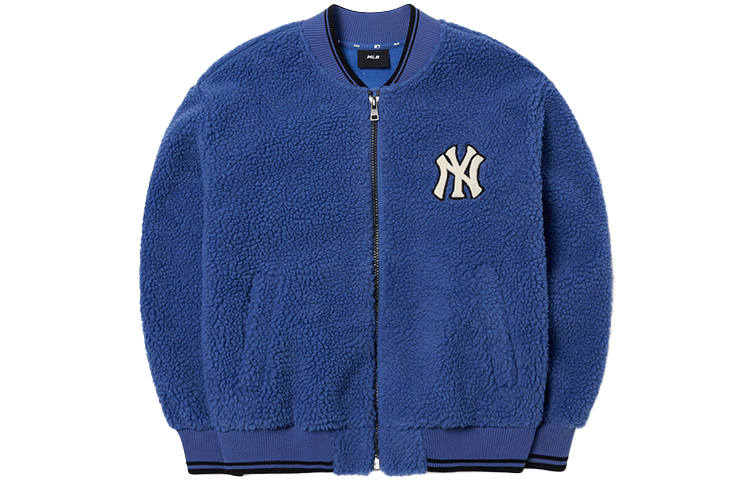 MLB New York Yankees Baseball Jerseys Women's Blue Baseball Collar Moderate