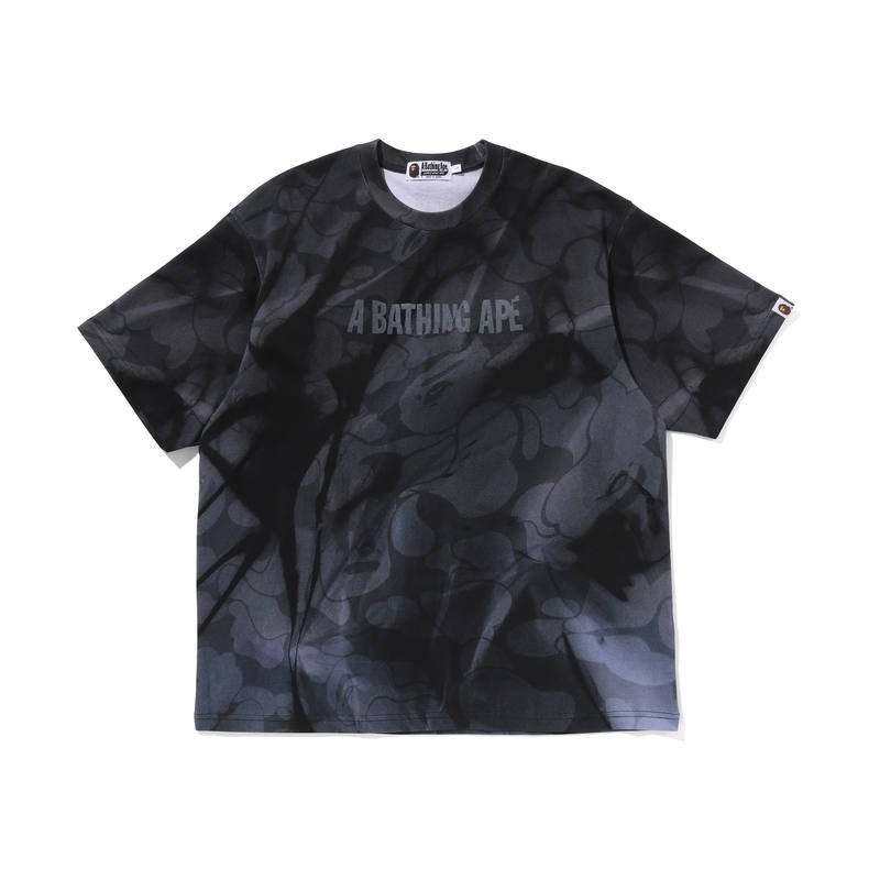 A BATHING APE Bape Overall Print Logo Relaxed Fit Tee