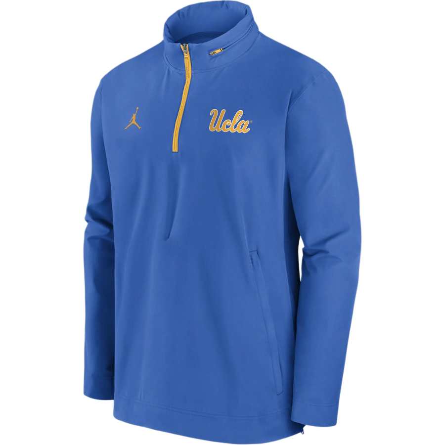 Jordan JORDAN Ucla Bruins Sideline Coach Men's Nike College 1/2-Zip Hooded Jacket