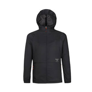 TREKSTA Jackets Men's Black Hooded Thin Soft Shell