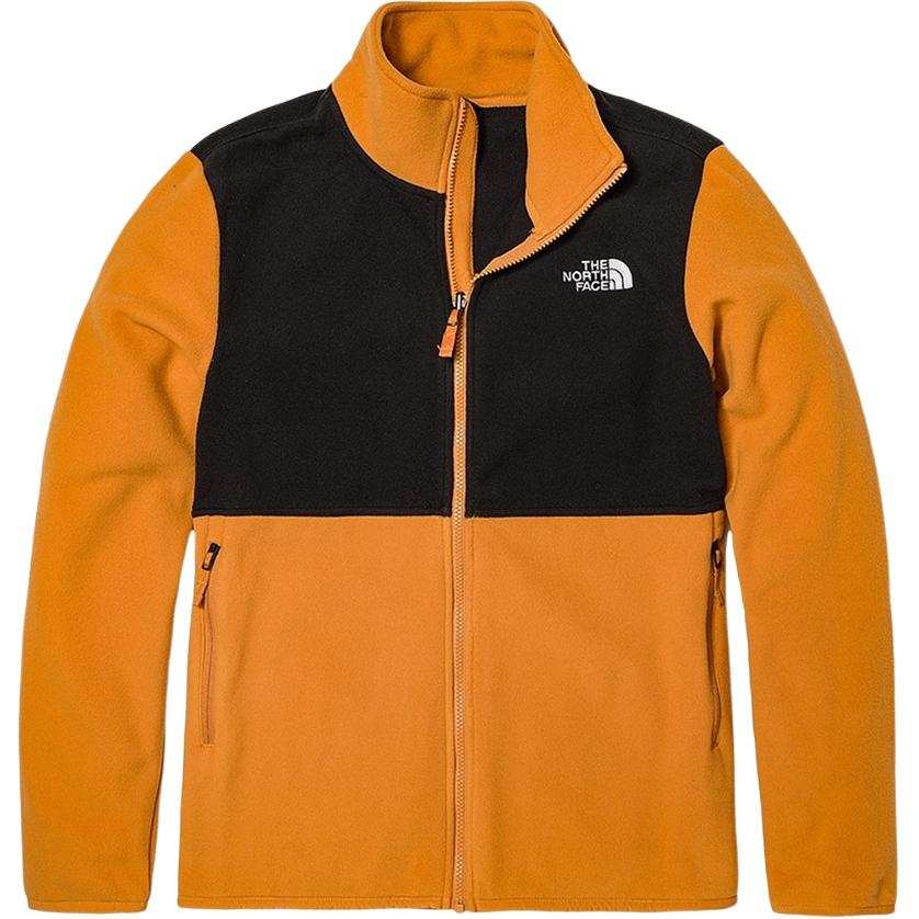 THE NORTH FACE Velvet Jackets Men's Yellow Stand Collar Moderate
