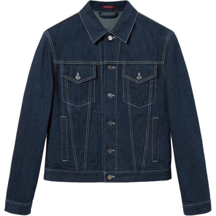 GUCCI GUCCI Denim Jacket Men's Dark Blue