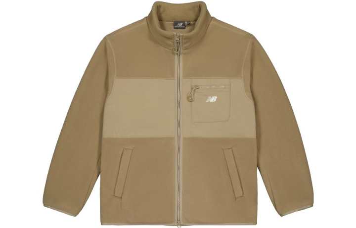 New Balance New Balance Jackets Men's Khaki Stand Collar Moderate Other
