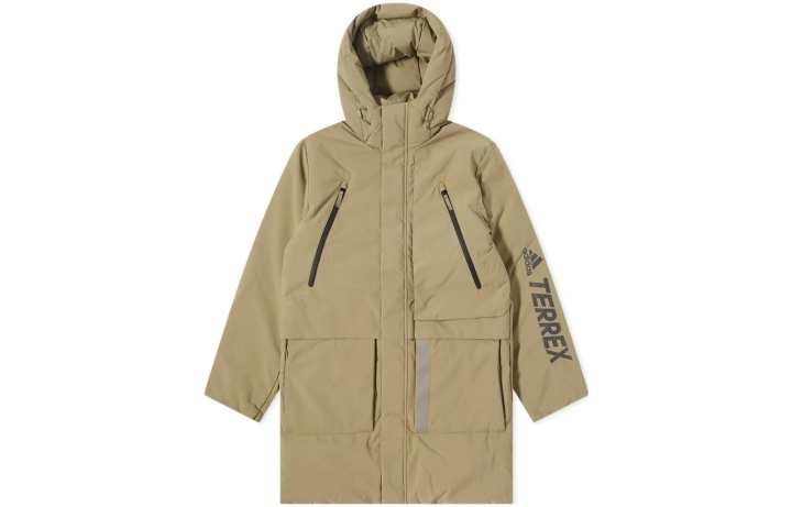 Adidas Adidas Down Jackets Men's Apricot Hooded Moderate Other
