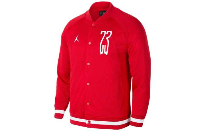 Jordan Jordan Air Jordan 14 Baseball Jerseys Men's Red Baseball Collar Moderate Straight Fit