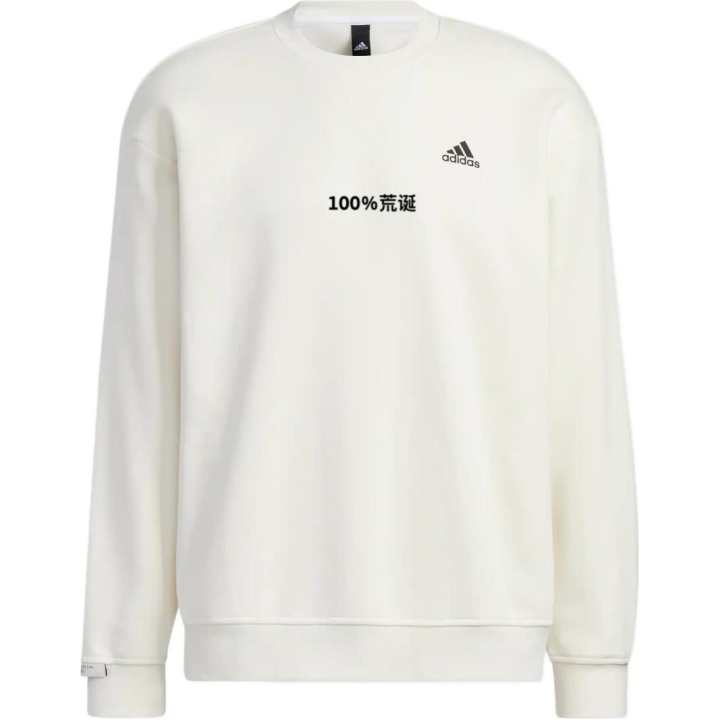 Adidas Adidas Sweatshirts Unisex White Crew Neck Moderate Regular