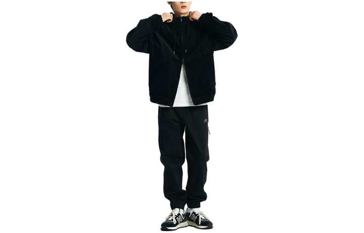 New Balance New Balance Jackets Men's Black Hooded Moderate Other
