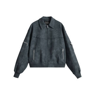 WAITINGWAVE Jackets Unisex Lapel Moderate Other