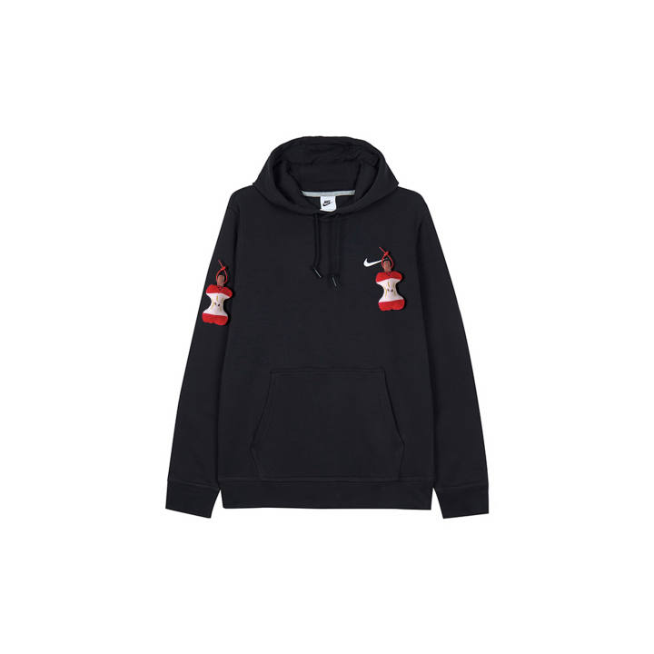 Nike Nike Sweatshirts Men's Black Hooded Thickened Regular