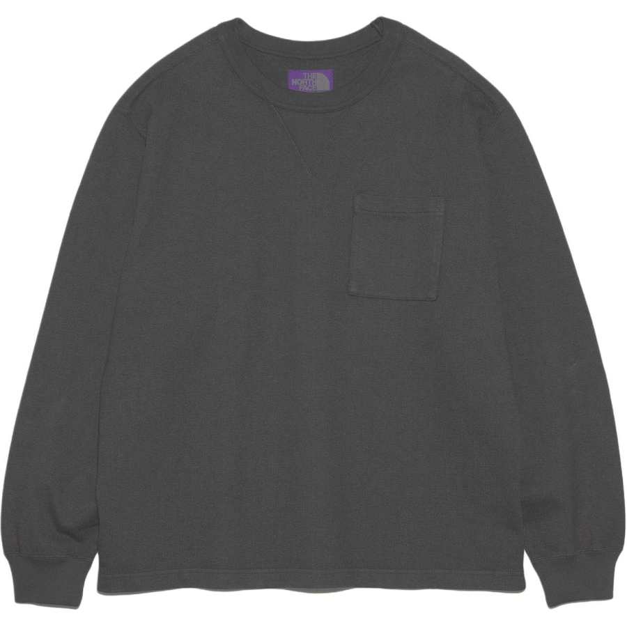 Nanamica SS25 T Shirt Unisex Charcoal