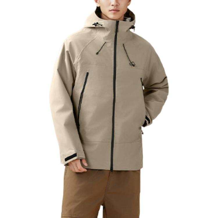 361° Waterproof, Windproof, And Breathable Windbreaker Jacket Men's Gray Khaki