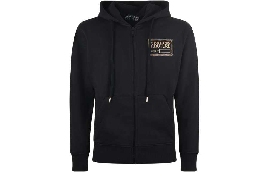 VERSACE JEANS COUTURE VERSACE JEANS Logo Print Zipped Hoodie