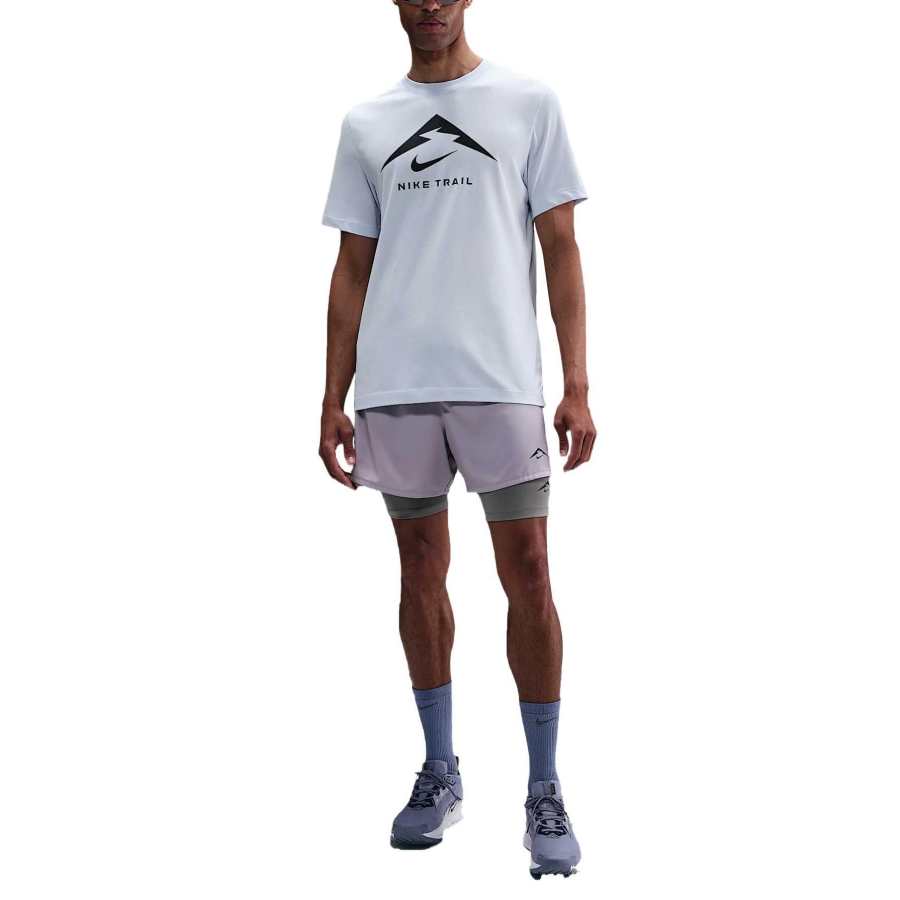 Nike Nike Dri Fit Running T Shirt Men's Soccer Gray/Black