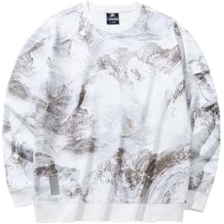 Anta Sweatshirt Men's Papyrus White/All Over Print