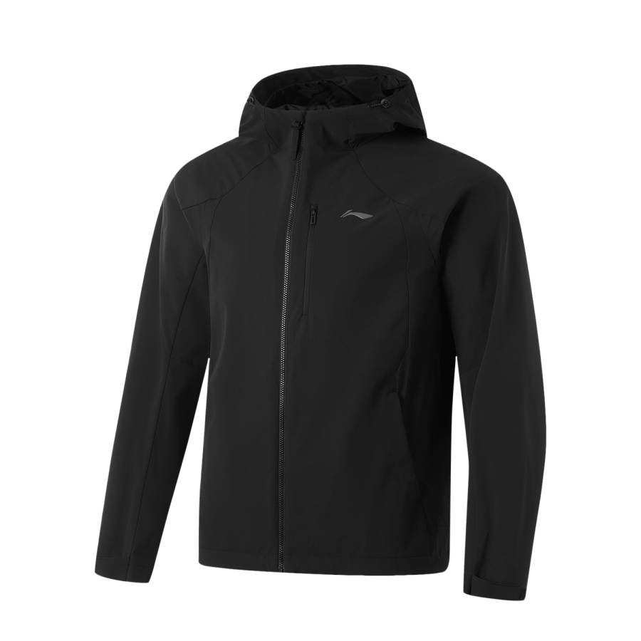 Li-Ning Li Ning Fitness Series Solid Color Zippers Hooded Comfortable And Breathable Fleece Lined 3 in 1 Outdoor Hiking