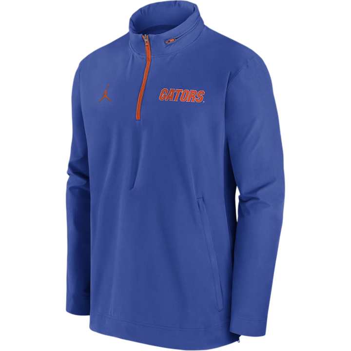 Jordan Jordan Florida Gators Sideline Coach Men's Nike College 1/2 Zip Hooded Jacket