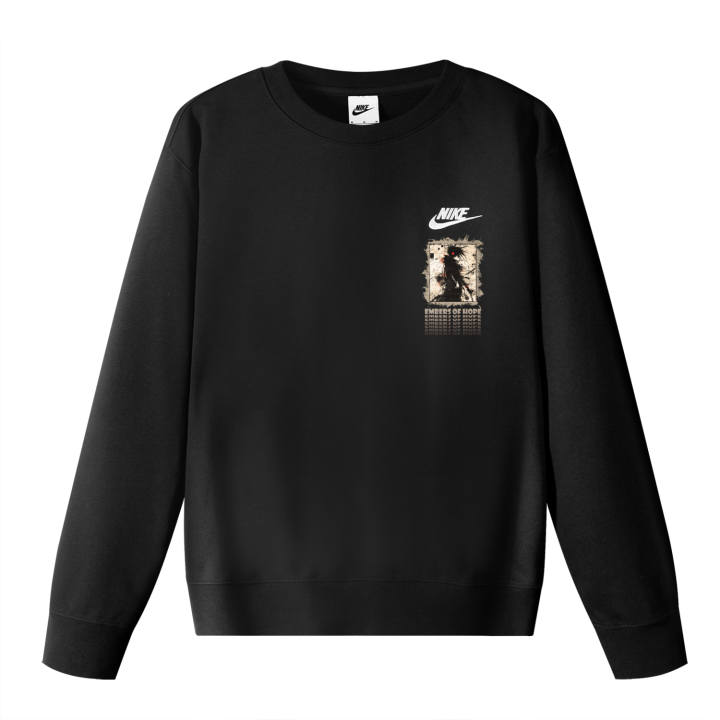Nike Nike Sweatshirts Unisex Black Crew Neck Moderate Regular